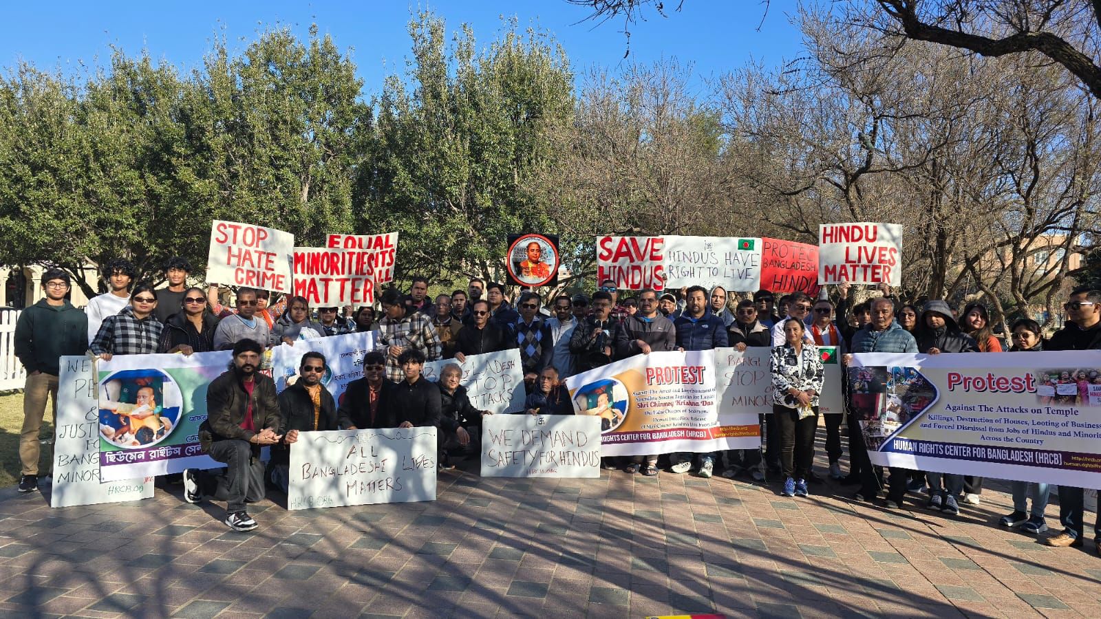 Protest in Frisco, TX against Bangladesh Hindu Genocide