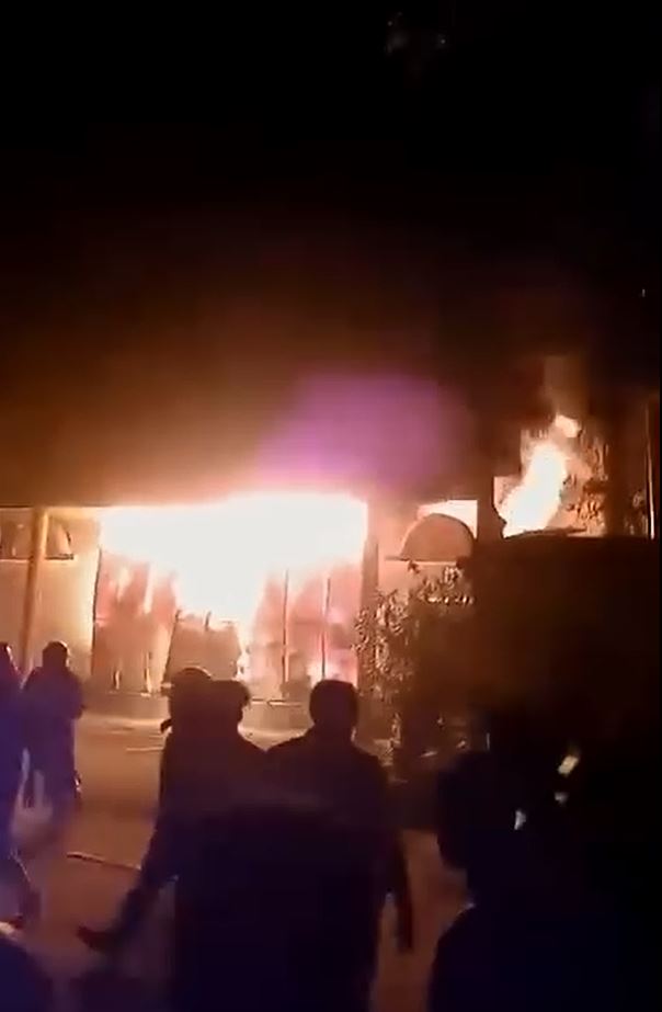 Fire Engulf Durga Temple In Dinajpore